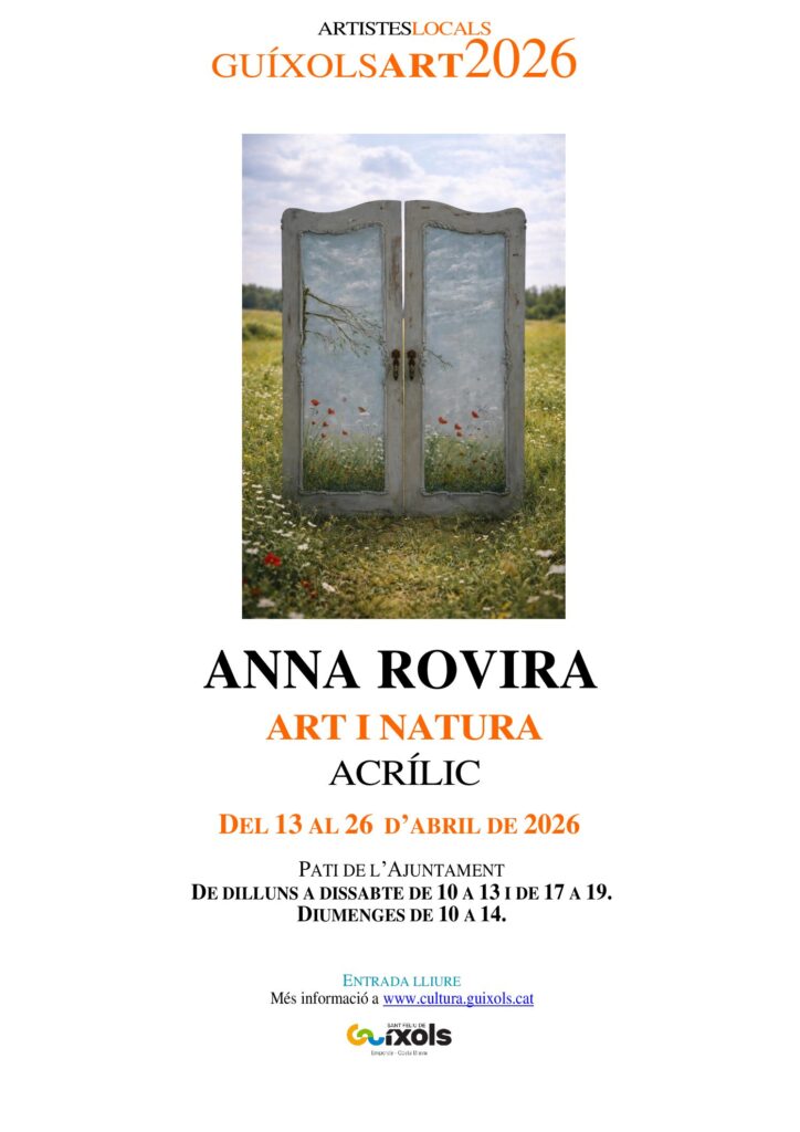 ANNA ROVIRA EXPOSA AL PATI DE L’AJUNTAMENT